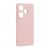 Szilikon telefonvédő (matt, mikrofiber plüss karcolásmentesítő belső, prémium) RÓZSASZÍN