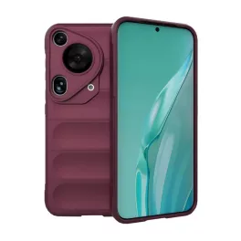   Szilikon telefonvédő (ütésállóság, kameravédő, 3D) BORDÓ