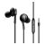 JOYROOM JR-EW02 fülhallgató SZTEREO (3.5mm jack, mikrofon, felvevő gomb, hangerőszabályzó) FEKETE