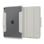 SPIGEN AIR SKIN PRO tok álló, ECO bőr hatású (aktív FLIP, oldalra nyíló, TRIFOLD, asztali tartó, ceruza tartó) KRÉM