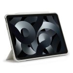 SPIGEN AIR SKIN PRO tok álló, ECO bőr hatású (aktív FLIP, oldalra nyíló, TRIFOLD, asztali tartó, ceruza tartó) KRÉM