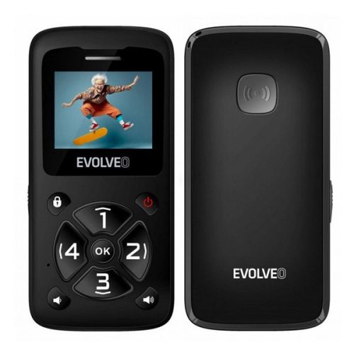 EVOLVEO EP-400 EasyPhone ID mobiltelefon FEKETE