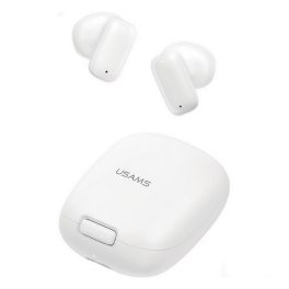   USAMS ID25 bluetooth fülhallgató SZTEREO (v5.3, TWS, zajszűrő + töltőtok) FEHÉR