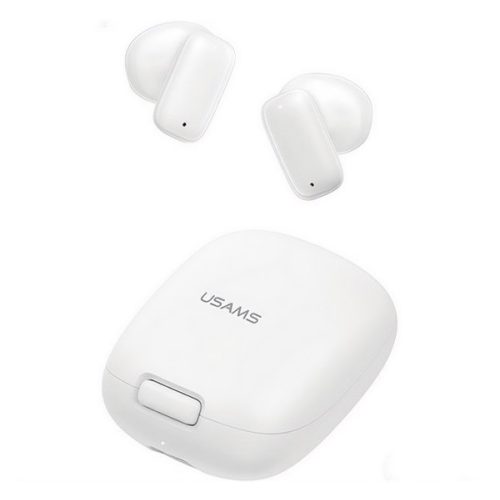 USAMS ID25 bluetooth fülhallgató SZTEREO (v5.3, TWS, zajszűrő + töltőtok) FEHÉR