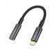 AWEI adapter kábel (Type-C aljzat - Type-C, 15cm) FEKETE