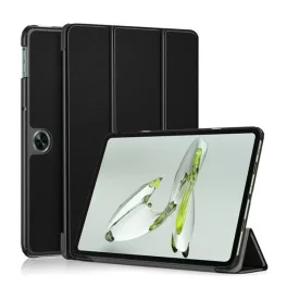   Tok álló, bőr hatású (aktív FLIP, oldalra nyíló, TRIFOLD, asztali tartó) FEKETE