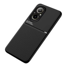 Szilikon telefonvédő (ütésállóság, mágneses, bőr hatású hátlap, csíkos) FEKETE   Szilikon telefonvédő (ütésállóság, mágneses, bőr hatású hátlap, csíkos) FEKETE