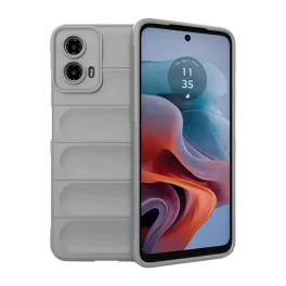   Szilikon telefonvédő (ütésállóság, kameravédő, 3D) VILÁGOSSZÜRKE