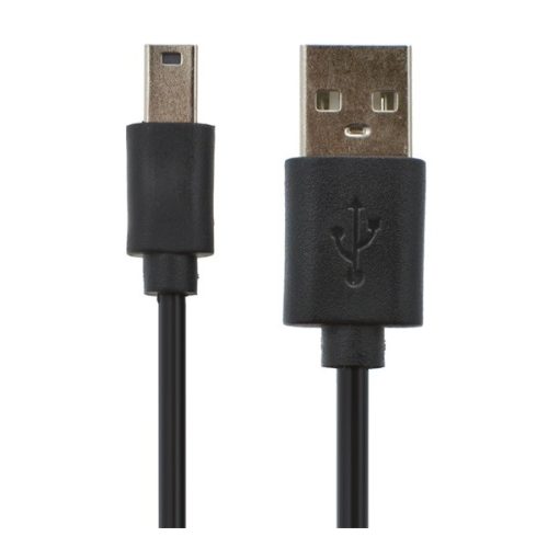 Adatkábel (USB - miniUSB, 100cm) FEKETE