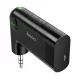 HOCO E53 bluetooth FM transmitter microUSB aljzat (v5.3, 3.5mm jack, mikrofon) FEKETE