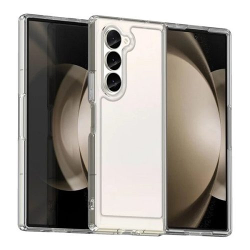 Szilikon telefonvédő (ütésállóság, átlátszó hátlap) ÁTLÁTSZÓ