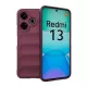 Szilikon telefonvédő (ütésállóság, kameravédő, 3D) BORDÓ