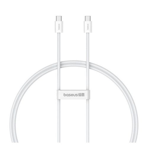 BASEUS SUPERIOR 2 adatkábel (Type-C - Type-C, 100W, PD gyorstöltő, törésgátló, 100cm) FEHÉR