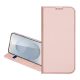 DUX DUCIS SKIN PRO tok álló, bőr hatású (FLIP, oldalra nyíló, kártyazseb, asztali tartó) RÓZSASZÍN