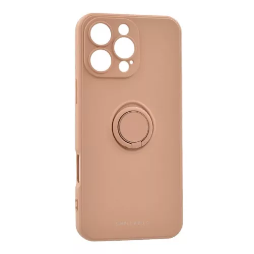 ROAR AMBER szilikon telefonvédő (tartógyűrű, mágneses, kameravédő) RÓZSASZÍN