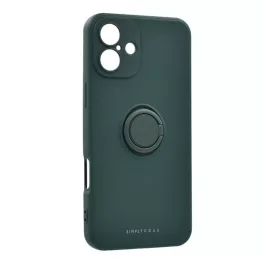   ROAR AMBER szilikon telefonvédő (tartógyűrű, mágneses, kameravédő) SÖTÉTZÖLD