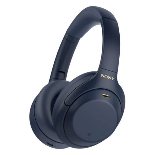 SONY WH-1000XM4 bluetooth fejhallgató SZTEREO (v5.0, mikrofon, aktív zajszűrő, összehajtható) SÖTÉTKÉK