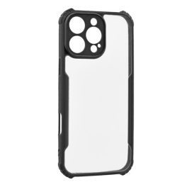   Szilikon telefonvédő (ütésállóság, légpárnás sarok, akril hátlap, kameravédő) FEKETE
