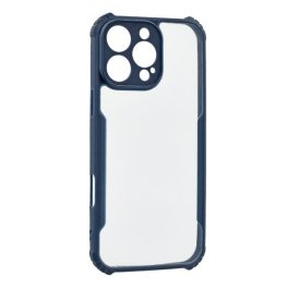   Szilikon telefonvédő (ütésállóság, légpárnás sarok, akril hátlap, kameravédő) SÖTÉTKÉK