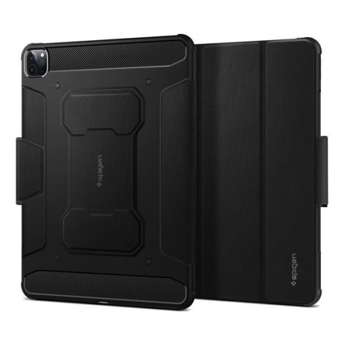 SPIGEN RUGGED ARMOR PRO tok álló (aktív FLIP, ütésállóság, TRIFOLD, asztali tartó, ceruza tartó) FEKETE