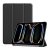 Tok álló, bőr hatású (aktív FLIP, oldalra nyíló, TRIFOLD, asztali tartó) FEKETE
