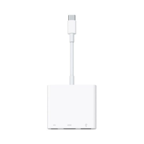 APPLE adapter (Type-C+USB+HDMI aljzat - Type-C, adatátvitel és töltés, MULTIPORT, MUF82ZM/A utód) FEHÉR