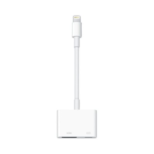 APPLE TV/HDMI adapter kábel (HDMI-DV+lightning aljzat - lightning, MD826ZM/A utód) FEHÉR