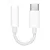 APPLE adapter kábel (3.5mm jack aljzat - Type-C, MU7E2ZM/A utód) FEHÉR