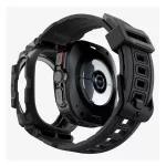SPIGEN RUGGED ARMOR PRO pótszíj (egyedi méret, szilikon, ütésállóság + szilikon keret) FEKETE