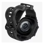 SPIGEN RUGGED ARMOR PRO pótszíj (egyedi méret, szilikon, ütésállóság + szilikon keret) FEKETE