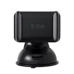 DEVIA ES049 autós tartó (műszerfalra, szélvédőre, tapadókorongos, 360°, 3.5-6.5" méret) FEKETE