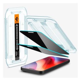   SPIGEN EZ FIT képernyővédő üveg 2db (2.5D, betekintés védelem, 0.2mm, 9H + segédkeret) ÁTLÁTSZÓ