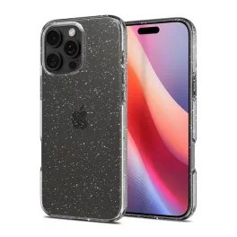   SPIGEN LIQUID CRYSTAL GLITTER szilikon telefonvédő (ütésállóság, légpárnás sarok, csillámporos) ÁTLÁTSZÓ