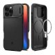 SPIGEN OPTIK ARMOR MAG szilikon telefonvédő (kameravédő, MagSafe) FEKETE