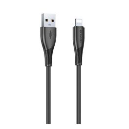 AWEI CL-182L adatkábel (USB - lightning, 2.4A, 100cm) FEKETE   AWEI CL-182L adatkábel (USB - lightning, 2.4A, 100cm) FEKETE