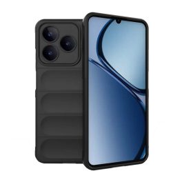 Szilikon telefonvédő (ütésállóság, kameravédő, 3D) FEKETE   Szilikon telefonvédő (ütésállóság, kameravédő, 3D) FEKETE