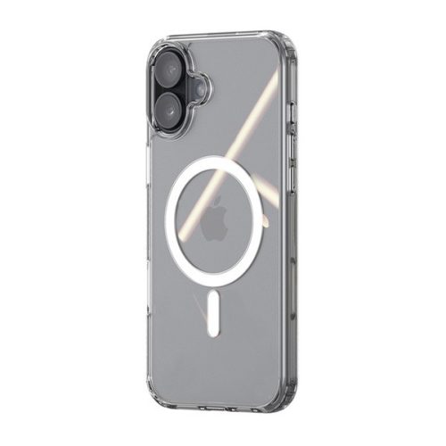 Szilikon telefonvédő (ütésállóság, légpárnás sarok, MagSafe) ÁTLÁTSZÓ