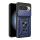 Defender szilikon telefonvédő (ütésállóság, tartógyűrű, kameravédő) SÖTÉTKÉK