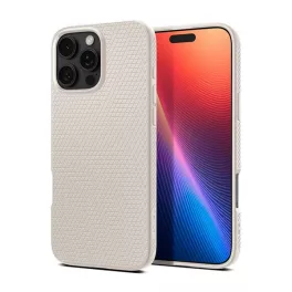   SPIGEN LIQUID AIR szilikon telefonvédő (ütésállóság, légpárnás sarok, rombusz) BÉZS