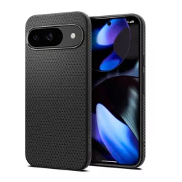   SPIGEN LIQUID AIR szilikon telefonvédő (ütésállóság, légpárnás sarok, rombusz) FEKETE