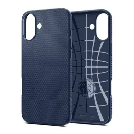   SPIGEN LIQUID AIR szilikon telefonvédő (ütésállóság, légpárnás sarok, rombusz) SÖTÉTKÉK