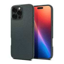   SPIGEN LIQUID AIR szilikon telefonvédő (ütésállóság, légpárnás sarok, rombusz) SÖTÉTZÖLD