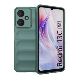   Szilikon telefonvédő (ütésállóság, kameravédő, 3D) SÖTÉTZÖLD