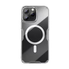   NILLKIN NATURE PRO MAGNETIC műanyag telefonvédő (ütésállóság, légpárnás sarok, MagSafe) ÁTLÁTSZÓ