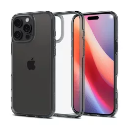   SPIGEN CRYSTAL FLEX szilikon telefonvédő (ütésállóság, légpárnás sarok) SÖTÉTSZÜRKE