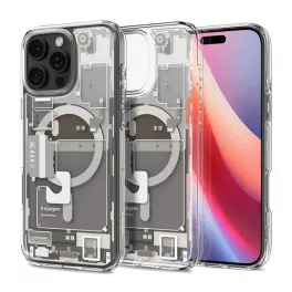   SPIGEN ULTRA HYBRID ZERO ONE műanyag telefonvédő (ütésállóság, légpárnás keret, MagSafe) TITÁNSZÜRKE