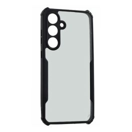   Szilikon telefonvédő (ütésállóság, légpárnás sarok, akril hátlap, kameravédő) FEKETE