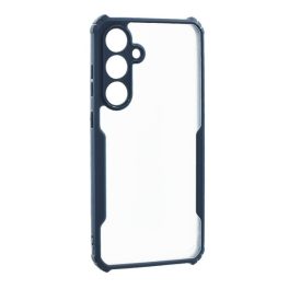   Szilikon telefonvédő (ütésállóság, légpárnás sarok, akril hátlap, kameravédő) SÖTÉTKÉK