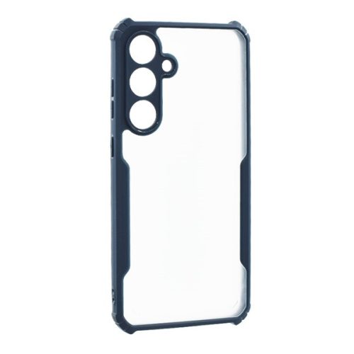 Szilikon telefonvédő (ütésállóság, légpárnás sarok, akril hátlap, kameravédő) SÖTÉTKÉK