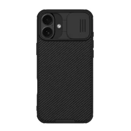   NILLKIN CAMSHIELD PRO MAGNETIC műanyag telefonvédő (ütésállóság, kameravédő, mágneses, csíkos) FEKETE